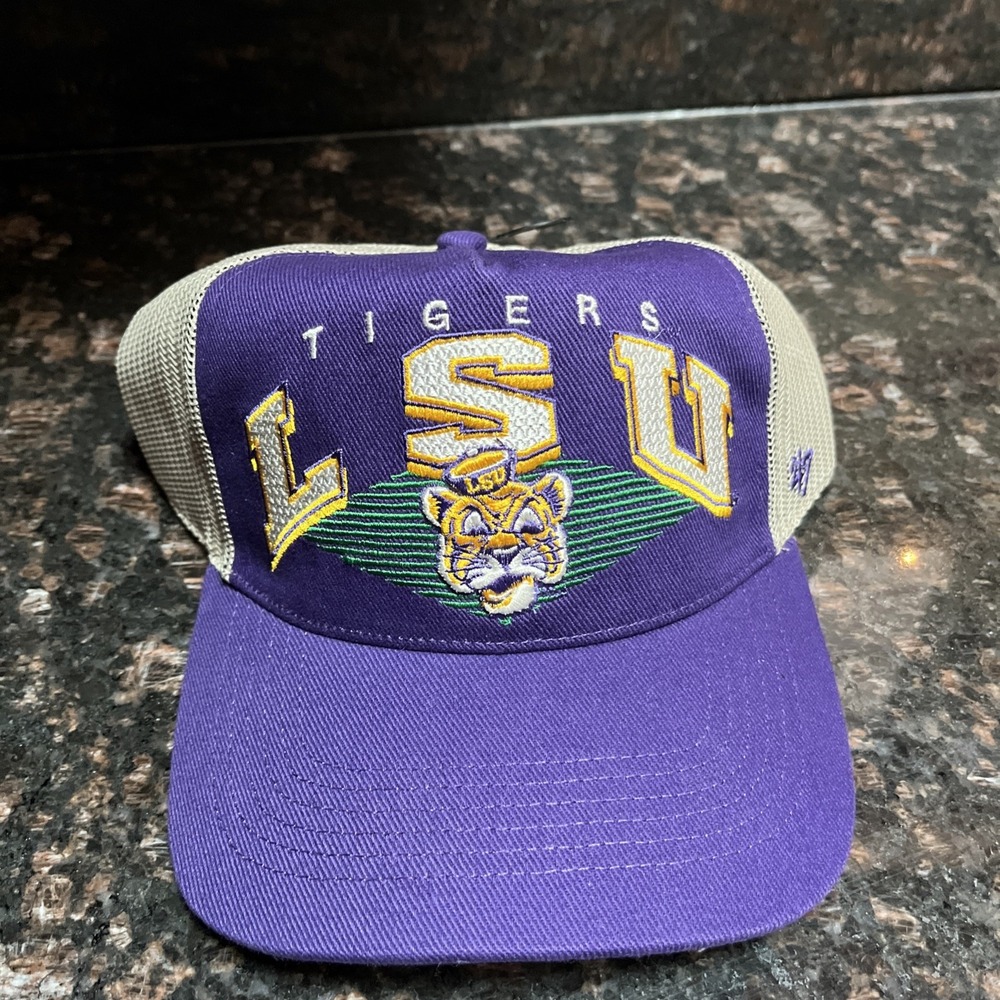 Men's '47  Purple LSU Tigers Pomona Mesh Hitch Adjustable Trucker Hat